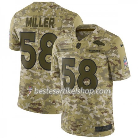 Herren Denver Broncos Trikot MILLER 58 Nike Salute To Service